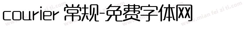 courier 常规字体转换